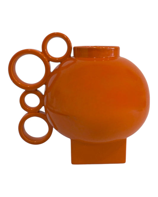 Circular Handle Vase - 22.5 cm